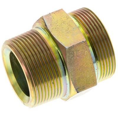 UN 2''-12 x 1 1/2'' NPT Verzinkt Stalen Borstnippel ORFS 250 Bar - Hydrauliek - FL2S-M-EZ-200U-112N-O