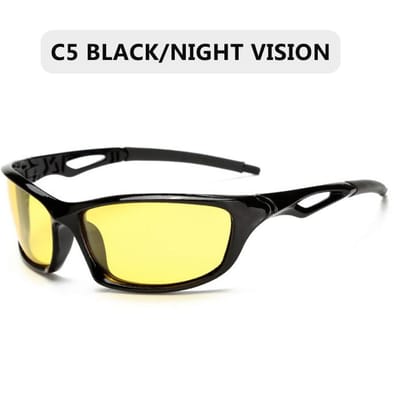 Gepolariseerde Zonnebril Mannen Vrouwen Driver Bril Man Vintage Sport Zonnebrillen Trend Rijden Vissen Brillen UV400 Polarized black