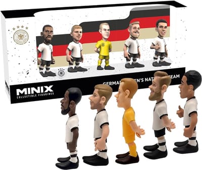 Voetbalactie Figuren Set - 5 Stuks PVC Spelers Collectie 7 cm