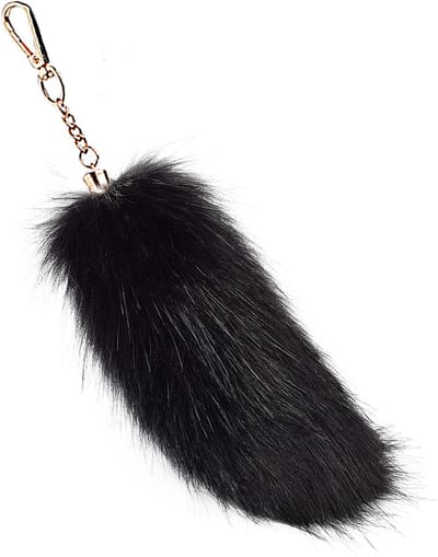 Vossenstaart - Milieuvriendelijke bonthanger - Bontaccessoire - Tashanger voor dames - Autosleutelhanger -20cm -kleur 14