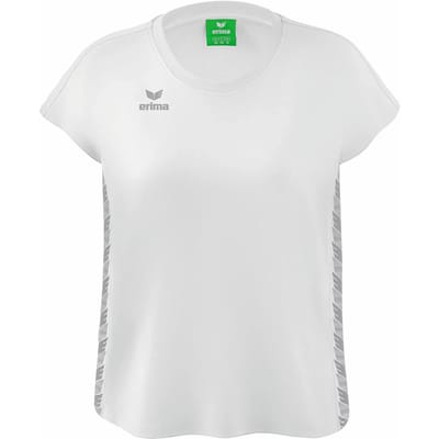 Erima Essential Team T-Shirt Dames - Monument Grey / Wit | Maat: 36