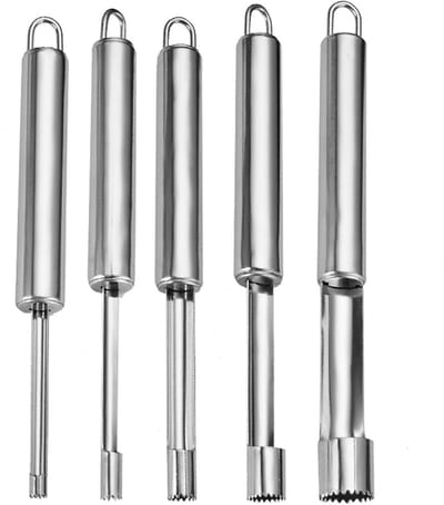 Fruit Corer en Seed Remover Set - 4 Stuks voor Appels en Peren, Keukenhulpmiddel voor Eenvoudig Ontpitten en Schillen