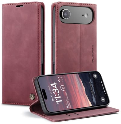 CaseMe Hoesje - Geschikt voor iPhone Air Hoesje - CaseMe 013 Book Case - Bordeaux
