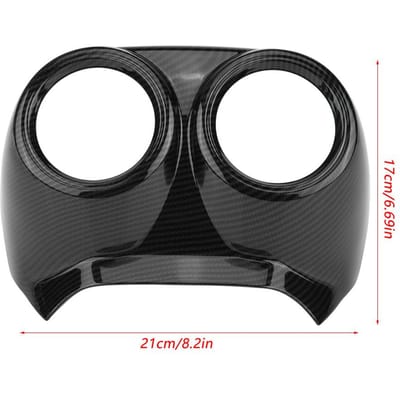 Cache de Garniture de Sortie d'Air Conditionné de Siège de Rang Arrière Intérieur de Voiture pour Alfa Romeo Stelvio black