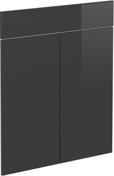Vicco R-Line Keukenfront – 59.6 x 70.8 cm meubelfront voor de lade-onderkast Antraciet Hoogglans