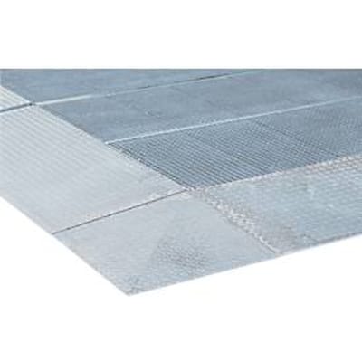 Oprijhoek voor asecos vloerelementen met hoogte 125 mm, gegalvaniseerd staal, B 1120 x D 1120 mm