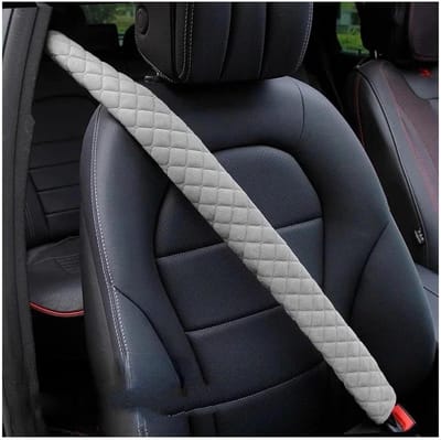 Gordelkussen - Veiligheidshulpmiddel - Comfortabel Rijden - Zachte Voering - 75 cm - Grijs