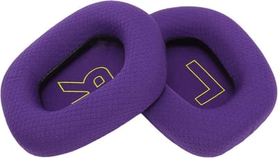 Verwisselbare Oorkussens voor Gaming Headsets, Ademend Mesh Schuim, Reparatie Onderdelen voor Comfortabele Geluidskwaliteit (Paars)