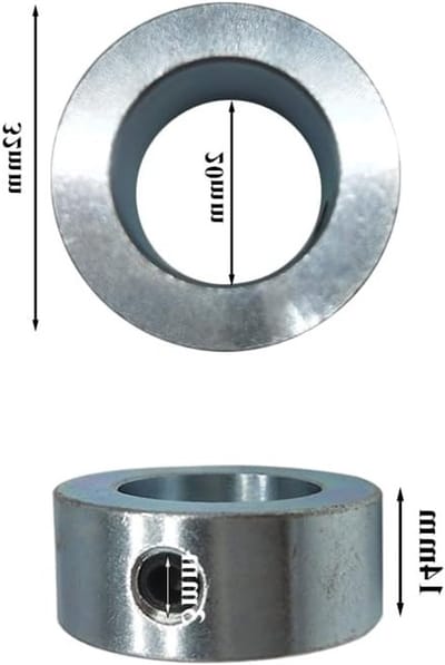 Verstelringen 20 mm voor positionering, diepte-stop klemmen en boren met verzinkte ringen en zeskantbouten