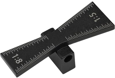 Zwaluwstaartmal Aluminium Zwaluwstaartvormige Lijntekening sjabloon Met 1:5 1:8 Hellingen Voor Houtbewerking Diy Houten Verbindingen