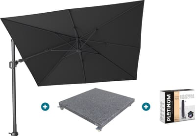 Platinum Challenger Premium T2 3x3 m - Faded Black met voet en hoes