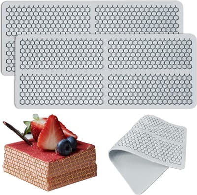 Silicone bakvormen voor honingraatpatroon, bijenkorf en chocolade decoratie