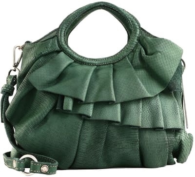 CATERINA LUCCHI Leren handtas schoudertas Camilla Shopping Bag Pino donkergroen