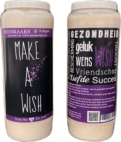 Wenskaars - #Believe and Dreams come true - Leuk cadeau voor de feestdagen - brand 9 dagen - incl. filmpje met uitleg  -