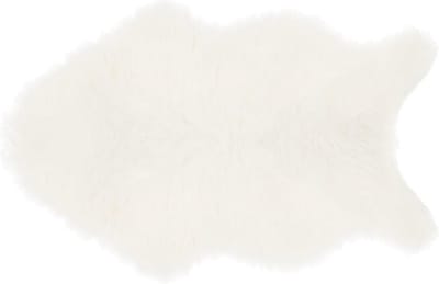 Atmosphera Kids Vloerkleed faux fur - 60x90cm - Wit
