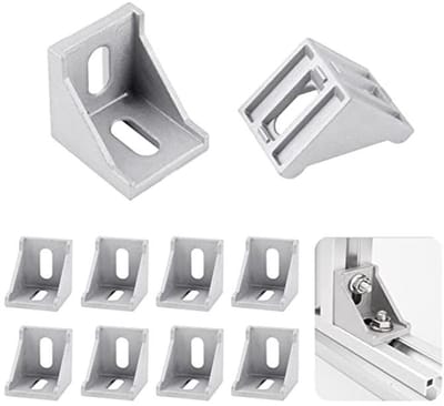 Aluminium Profielen Set 40 x 40 cm met Hoekconnector en Bevestigingsmateriaal