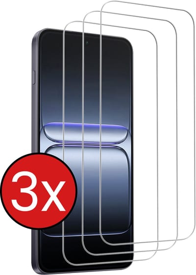 Screenprotector - 3 Stuks - Geschikt voor OnePlus Nord 5 - Extra Sterk - Beschermglas - Gehard Glas - Tempered Glass - Screen Protector