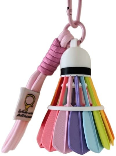 Cuhostki - Badminton Hanger Sleutelhanger - PET Materiaal - Wit - 10cm - Sport & Dagelijks Gebruik