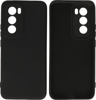 Hoesje Geschikt voor de Oppo Reno 12 - Fashion Backcover Hoesje - Colorful Telefoonhoesje - Zwart