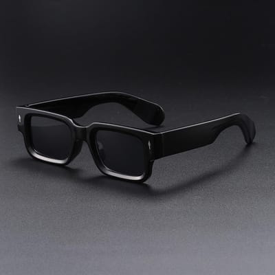 Lunettes de Soleil Homme Rétro Design Élégant Rivetées Carrées Légères Confortables Durables Haute Qualité 1PC