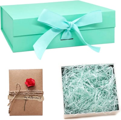 Cadeaubox met Deksel in Groen, Magnetische Geschenken met Lint, Perfect voor Verjaardagen, Bruiloften en Feestdagen
