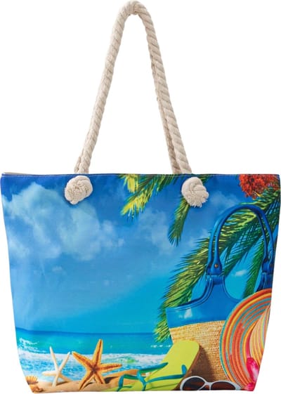 Nivard Grote Ibiza Strandtas XL- Campingtas - Zwemtas - Weekendtas - Schouderband