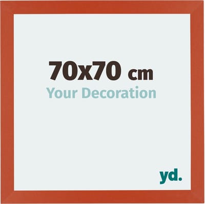 Your Decoration - Fotolijst 70x70 cm - MDF - Oranje - Mura