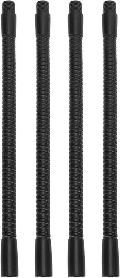 Verstelbare en duurzame gooseneck lampen, set van 4, flexibele en schokbestendige lampbuizen voor verlichting (20 cm)
