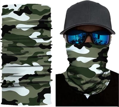Scoby - Motor Gezichtsmasker & Nekwarmer - Leger Camouflage - Army Camo Skimasker - Motorsjaal voor Halloween - Spatmasker/Face Shield
