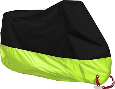 E-shop4u® - Motorhoes - Scooterhoes - Beschermhoes - Motorfiets hoes Waterdicht Buiten - Motor Hoes - Motorhoes Waterdicht - Fietshoes - 2 Fietsen- UV-Bescherming - - Maat 2XL - Fluorescerend Groen
