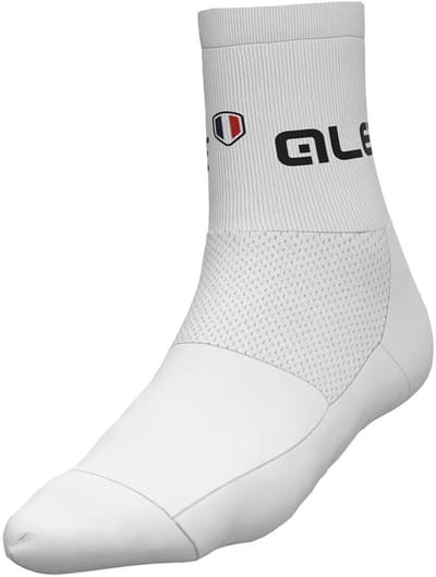 Ale French Cycling Federation 2023 Q-skin Sokken Wit EU 40-43