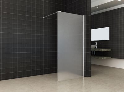 Wiesbaden Frosted inloopdouche 90x200cm 10mm NANO coating geheel matglas