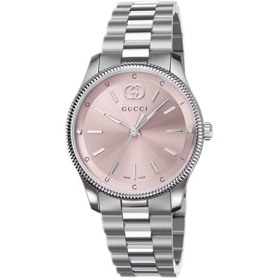 Gucci YA1265061 G-Timeless Roze Wijzerplaat Dames Horloge