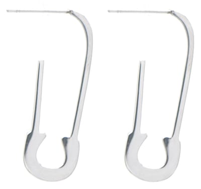 Oorbellen Veiligheidsspeld - RVS - 3 cm - Zilverkleurig