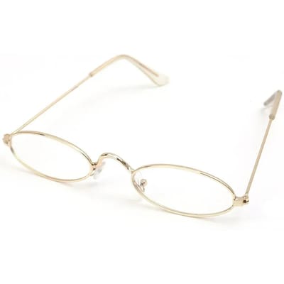 Lunettes de vue tendance en alliage à monture ovale petite pour dames et messieurs Style coréen Élégantes Vintage Couleur Or Argent Lunettes Anti Lumière Bleue