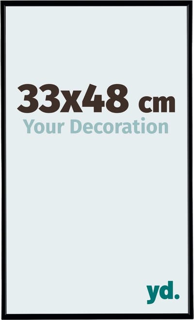 Your Decoration - Fotolijst 33x48 cm - Kunststof - Zwart Mat - Evry