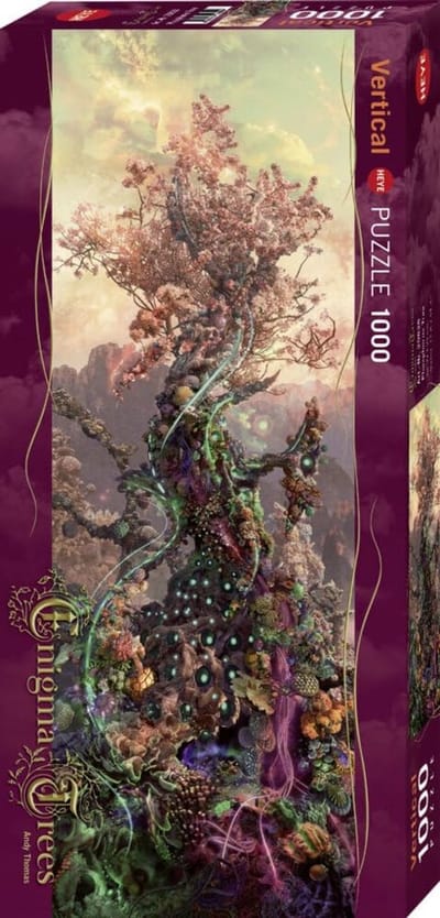 Boom Puzzel - 1000 Stukjes - Ontspanning Thuis - Gedetailleerd Ontwerp - 32.6 x 32.6 cm - Paars