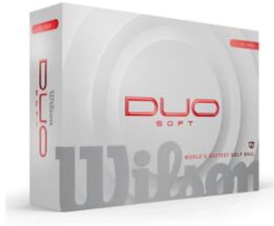 Wilson DUO Soft Golfballen 2025 - Rood - 12 Stuks
