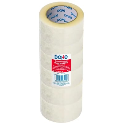 Rollen transparante afdichtingstape Dohe (x6)