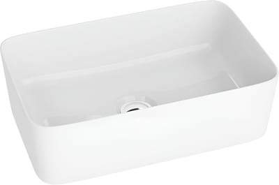 Keramische Wastafel - Badkamer Wasbak - Opbouw Installatie - Zonder Overloop - 40x30x20cm - Wit