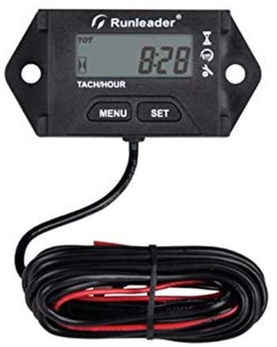 Digitale Urenteller Toerenteller - Motor Meter Onderhoudsmelding - Motoren Bijhouden - Dubbele Besturingssystemen - IP67 Waterdicht - Zwart