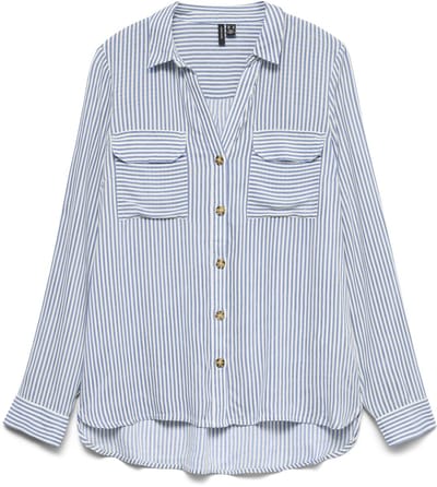 VERO MODA - VMBUMPY L/S SHIRT NEW WVN NOOS - Dames - Blouses