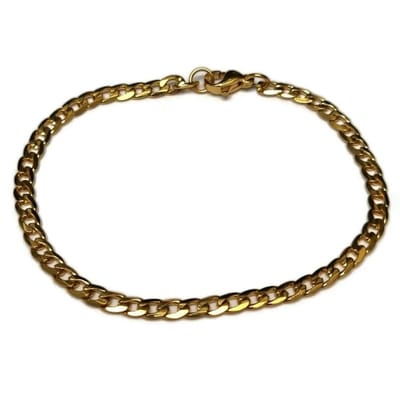 Aramat Jewels | Armbanden | Stalen Gourmet Armband 19cm rvs | | | |4mm | Staal | Volwassenen | Verkleurd niet