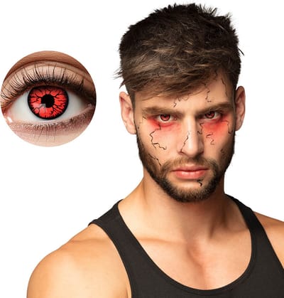 Boland - Paar 3-maandslenzen Explosie - Volwassenen - Halloween en Horror - Halloween contactlenzen - Horror