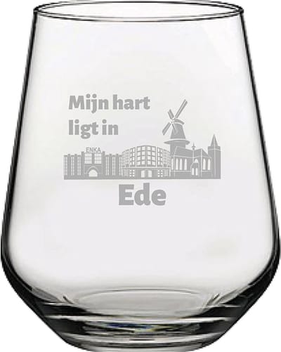 Gegraveerde Drinkglas 42,5cl Ede