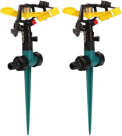 Gazonsproeier - Tuinsproeier - Automatisch Bewateren - 360 Graden Draaibaar - 2 Stuks - Grijs