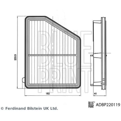 Luchtfilter BLUE PRINT ADBP220119