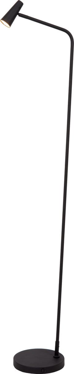 Lucide STIRLING - Oplaadbare Vloerlamp - Accu/Batterij - LED 3 StepDim - 1x3W 2700K - Zwart