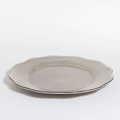 The Table Amsterdam Attic Onderbord - Ø 30 cm - Oyster - Taupe
