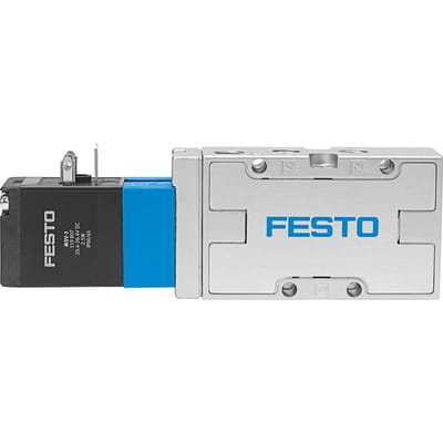 Festo 5/2 Monostabiel Lucht Magneetventiel G1/8 1000L/Min - 19750